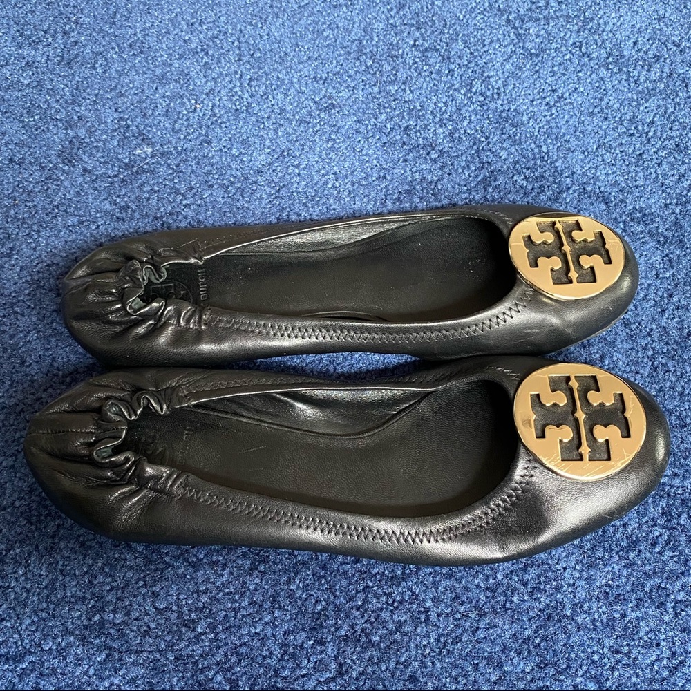 Minnie Travel Ballet Flat, Leather (perfect black)